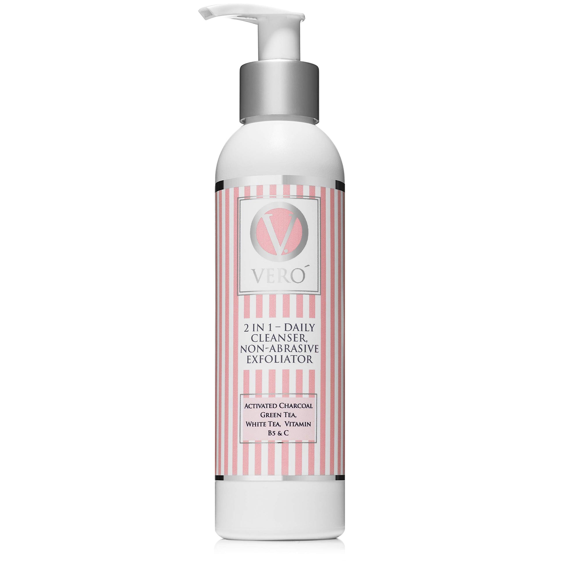 Organic Daily Cleanser & Exfoliator - Organic Ingredients - Activated Charcoal & Green Tea