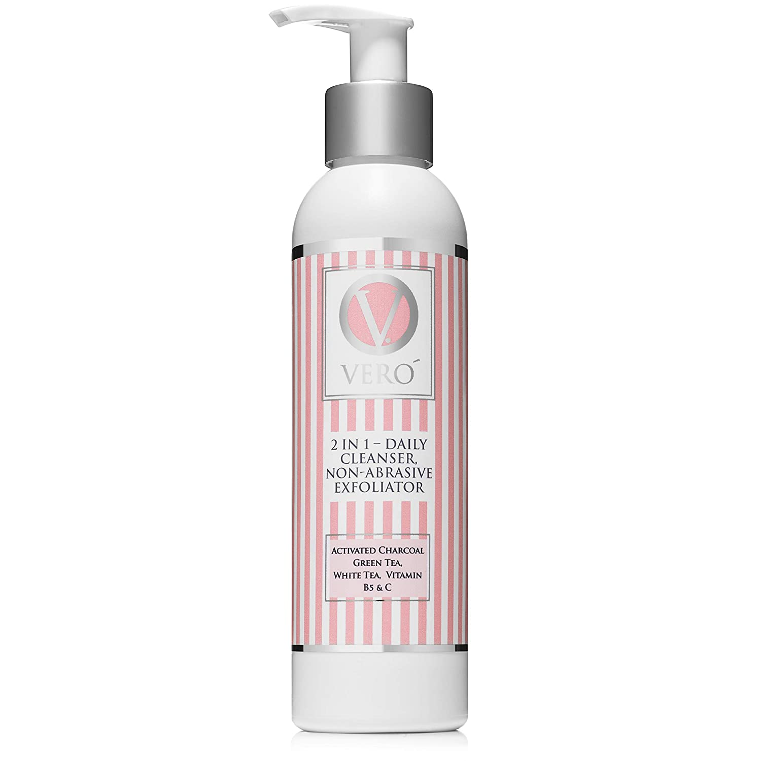 Organic Daily Cleanser & Exfoliator - Organic Ingredients - Activated Charcoal & Green Tea